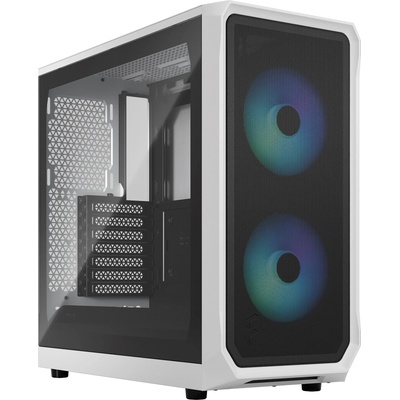 Кутия FRACTAL DESIGN Focus 2 RGB White , ATX, 2 fans included (FD-C-FOC2A-04 / FD-C-FOC2A-04)