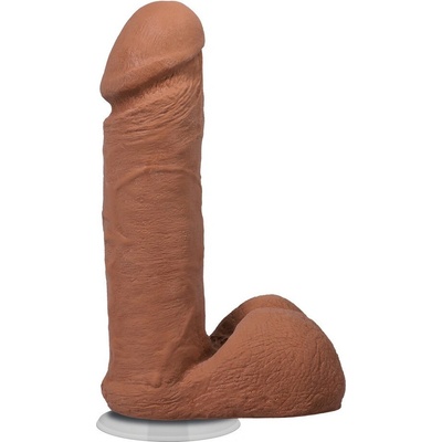 Doc Johnson Realistic Cock with Balls - Removable Vac-U-Lock Suction Cup - ULTRASKYN - 6 / 16, 5 cm - Caramel
