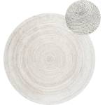 Hanse Home Бял двустранен ръчно изработен ютен кръгъл килим ø 140 cm Braided - Hanse Home (106321-140)