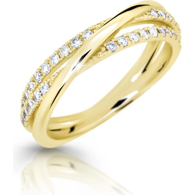 Cutie Jewellery gold Designově dámský prsten Z6906 3254 ze zlata se zirkony Žlutá