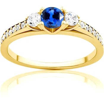 Image 1 of SAVICKI Пръстен Heart of the Ocean: злато, син сапфир