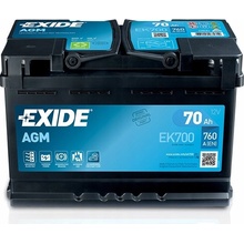 Exide AGM 12V 70Ah 760A EK700