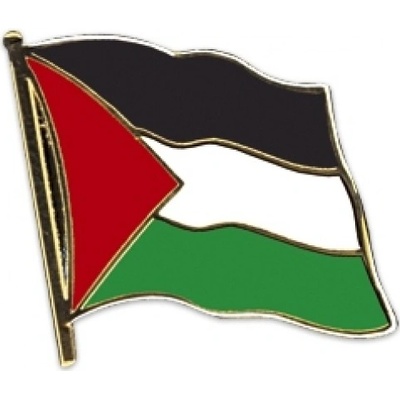 Odznak (pins) 20mm vlajka Palestína - farebný