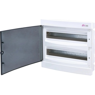 CB Elektro Rozvádzač zapustený bytový 36M IP40 dvierka transp. 336x373x68mm ECM 2x18PT (ETI)