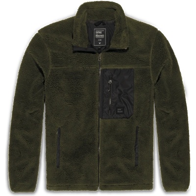 Vintage Industries Kodi качулка с подплата от шерпа и полар, тъмно маслинова (30117.darkolive)