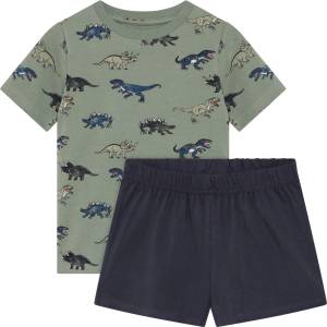 Minymo Детско ежедневно термо бельо Minymo Kid's T-Shirt+Short Set AOP 134358 Overall - Lily Pad - размер 122 (EU) (714-1869-0116)