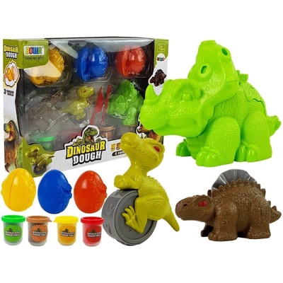 mamido Plastelína dinosauři 4 barvy