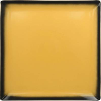 RAK Porcelain Talíř čtvercový 30,2 cm žlutá RAK-LEEDSQ30NY
