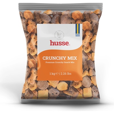 Husse crunchy Mix 1 kg | Křupavé pečené pamlsky pro radost i péči o zuby