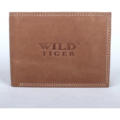 Wild Tiger světlehnědá pánská kožená podélná
