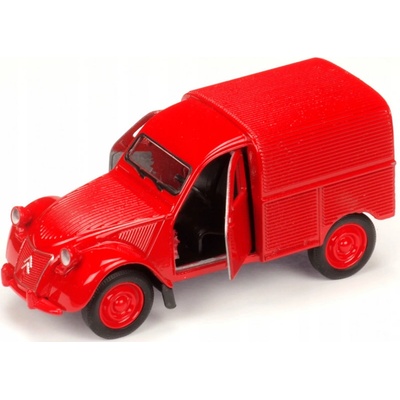 Welly Citroen 2CV Fourgonnette Červená 1:34