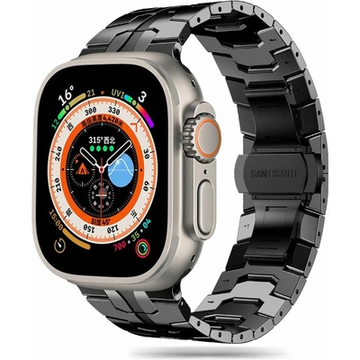 Tech-Protect Stainless Line pro Apple Watch 42/44/45/49mm, black TEC699575