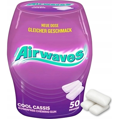 Wrigley's Airwaves Cool Cassis Žuvačky dóza 64g