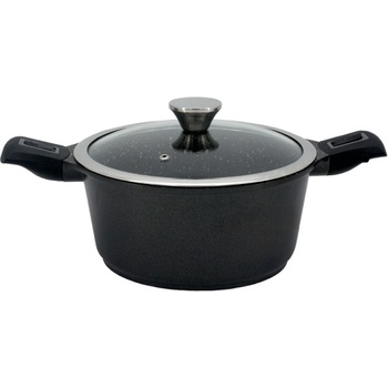 Sapir Тенджера с махащи се дръжки zephyr zp 4318 28nc, 6.5 литра, 28х12.5 см, Мраморно покритие, Индукция, Черен (1318120093)