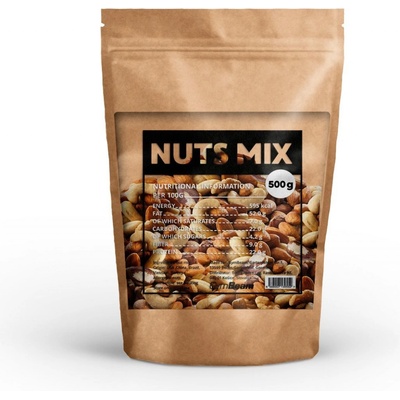 GymBeam Mix přírodních ořechů 500 g