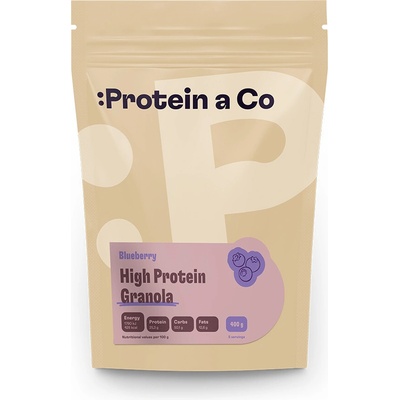 ProteinaCo High proteín granola - čučoriedka 400 g