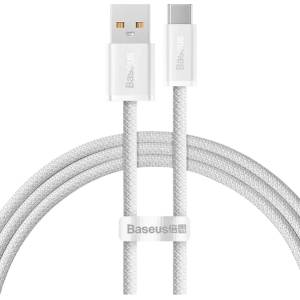 Baseus Кабел за бързо зареждане Baseus, USB - USB-C, 100W, 1м, Бял
