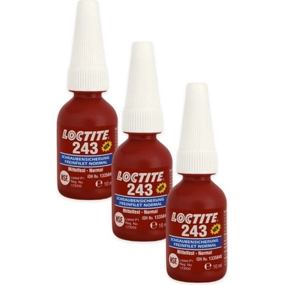 Loctite 243 strednepevnostné 10 ml 3 ks