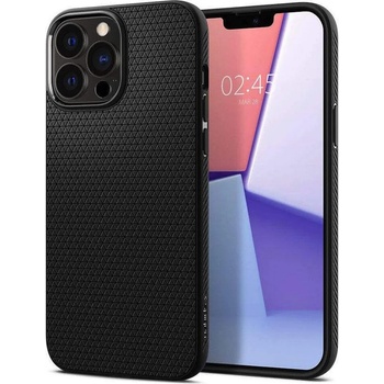 Image 1 of Spigen Liquid Air Case - силиконов (TPU) калъф с висока степен на защита за iPhone 13 Pro (черен)