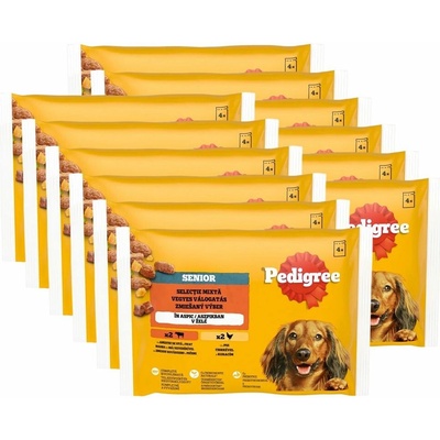 Pedigree Senior Zmiešaný výber v želé 12 x 4 x 100 g