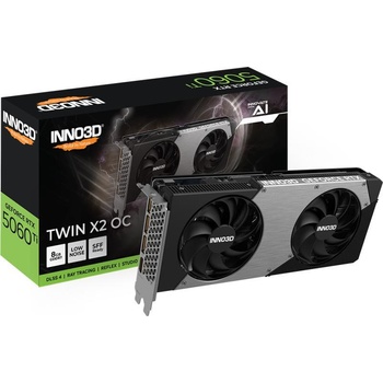 Image 1 of Inno3D GeForce RTX 5060 Ti TWIN X2 OC 8GB GDDR7 128bit (N506T2-08D7X-193075N)