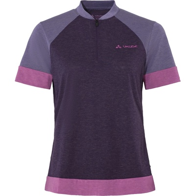 Vaude Дамска фланелка с къс ръкав за колоездене Vaude Women's Altissimo Q-Zip Shirt Cycling jersey - Eggplant - размер 38 (EU) (156-1315-1512)