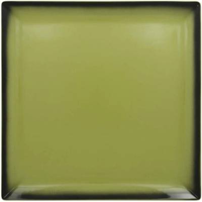 RAK Porcelain Talíř čtvercový 30,2 cm zelená RAK-LEEDSQ30LG