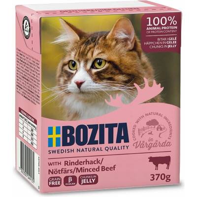 Bozita Cat kúsky v želé s mletým hovädzím tetrapak 370 g