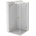 Mexen Lunar T лява сгъваема душ кабина 80 x 80 см, прозрачна, матирана мед - 834T-080-080-65-00-L (834T-080-080-65-00-L)