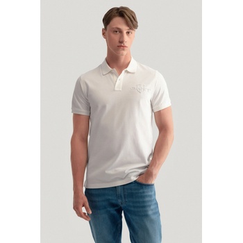 Gant polokošela Reg Tonal Shield SS Rugger biela