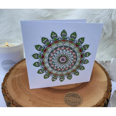 Mandala Uzemnění- papírové přání