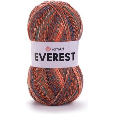 Yarn Art příze Everest 7047 Oranžová, modrá, tyrkysová