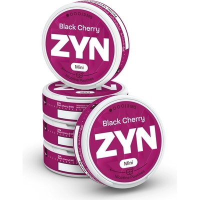 ZYN BLACK CHERRY 3 mg 5 krabiček po 20 sáčcích