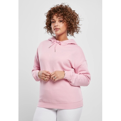 Urban Classics Дамски суичър в момичешко розово Urban Classics Ladies Hoody UB-TB1524-01689 - Розов, размер XS