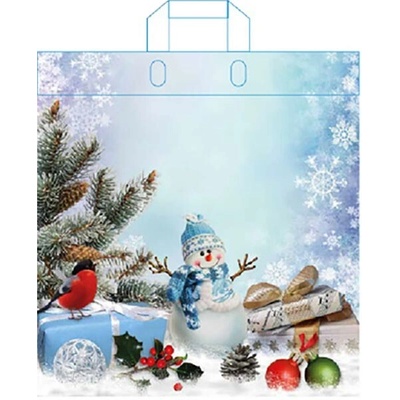 NONAME LDPE taška s ušima 45x39 cm, vánoční - mix vzorů 527043