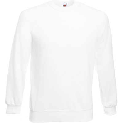 Fruit of the Loom mikina Classic Raglan Sweat, raglánová COT16221600101 white