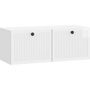 vidaXL Стенно монтиран ТВ шкаф Бял гланц 78, 5 x 31 x 30 см (898039)