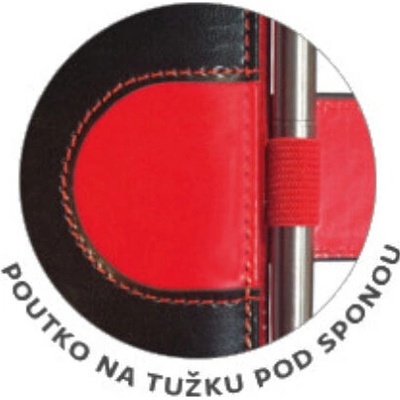 Flip B6 denní 2025 červeno/černý