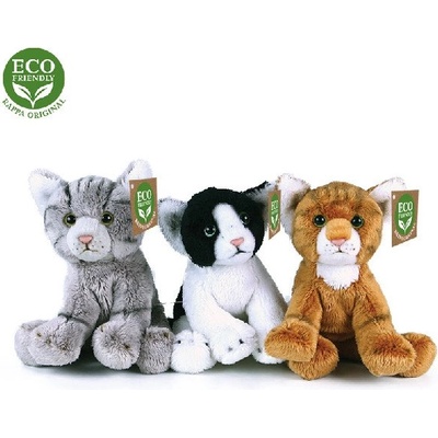 Rappa - Плюшено коте, сиво, 14 см. , серия Еко приятели 204492-3