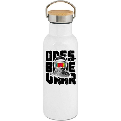 123TRIKO termoska Dnes bude Vrrr!, Enduro, Motocross, Quad, černý tisk 500 ml motorka