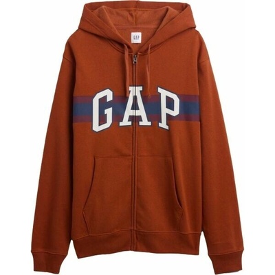 Gap V-HERITAGE Logo FZ SNL NOVELTY mikina hnědá