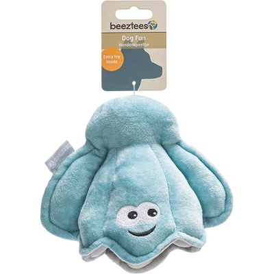 Beeztees plyšová mušle s tenisovým míčkem