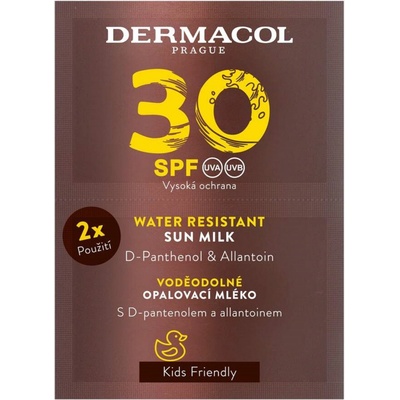 Dermacol Sun Water Resistant vodeodolné mlieko na opaľovanie SPF 30 2x15 ml
