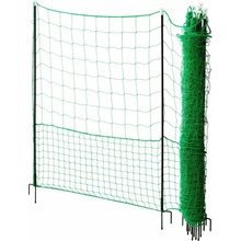 Nevodivá zelená ohradníková síť s brankou pro drůbež, délka 50 m, výška 112 cm