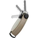 Orbitkey Pebbled Leather Key Organiser Ecru