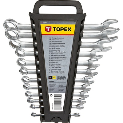 Topex Sada kľúčov očko - vidlica 6 -22 mm 12 ks 35D757