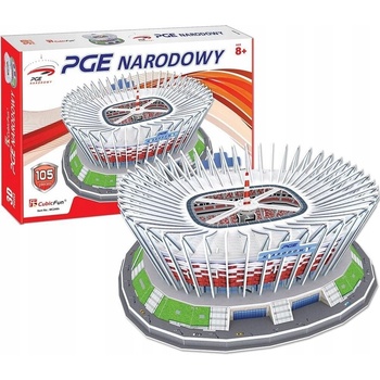 CubicFun 3D puzzle Národní stadion ve Varšavě 105 ks