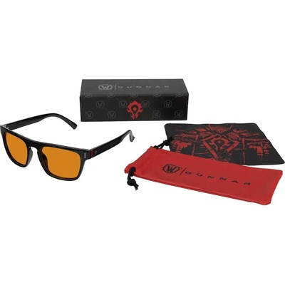 GUNNAR GUNNAR x World of Warcraft Horde Edition Onyx Amber Геймърски очила комплект (GUN-WOW-00101)