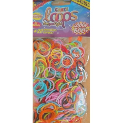 Gumičky Loom Craze mix barevné 600 ks