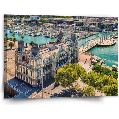 Sablio Obraz Barcelona Prístav - 150x110 cm